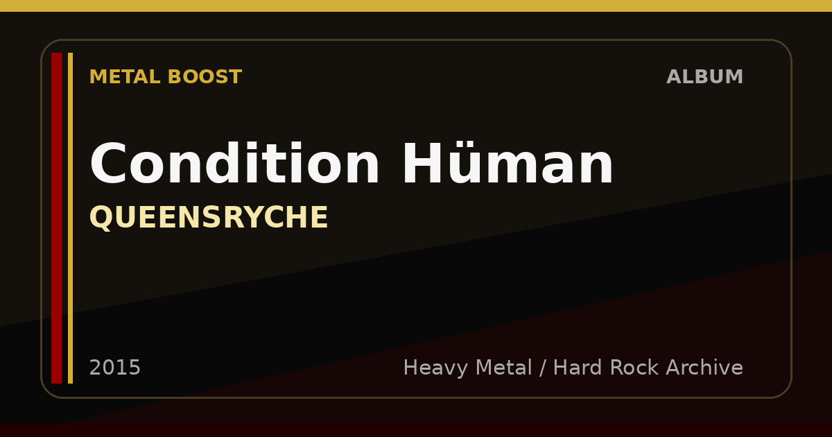 Condition Hüman – QUEENSRYCHE | METAL BOOST album visual