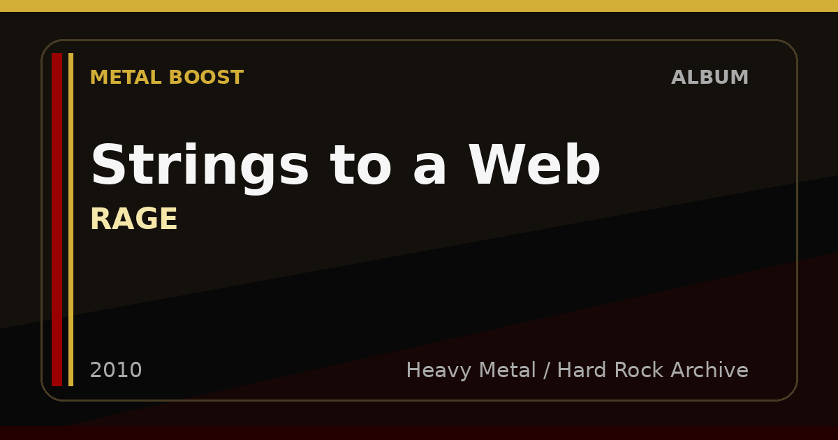 Strings to a Web – RAGE | METAL BOOST album visual