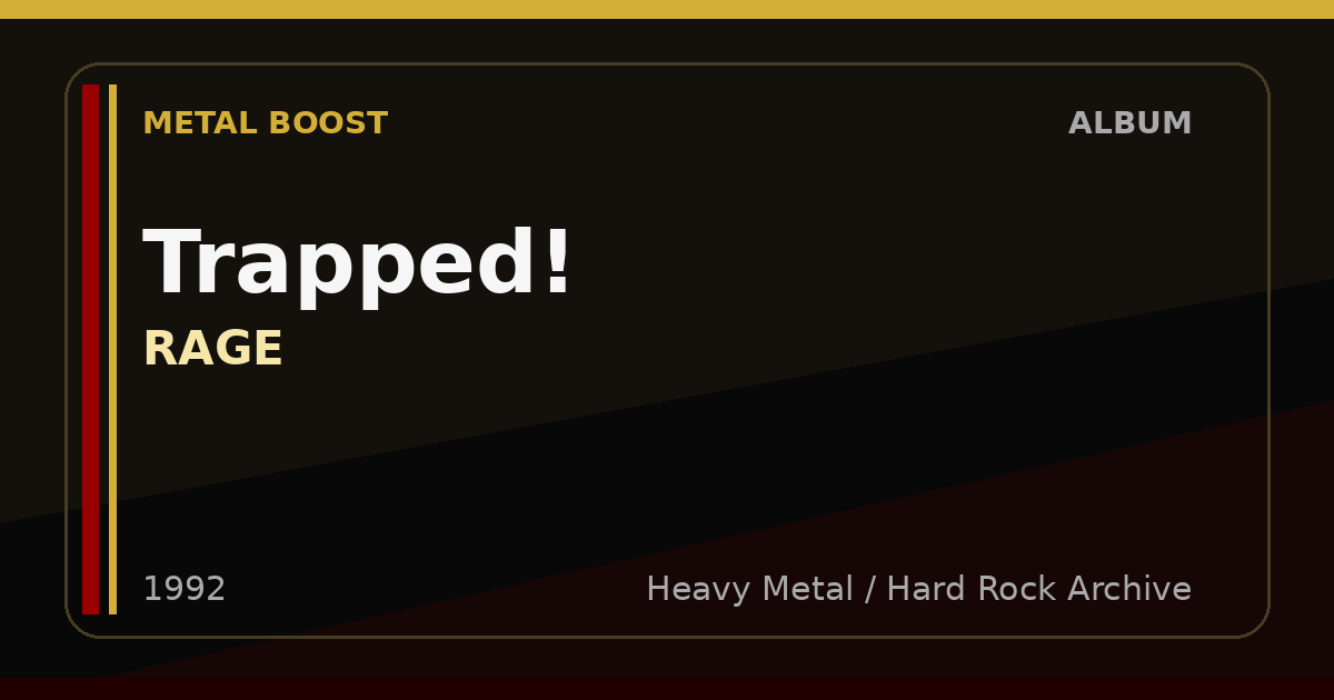 Trapped! – RAGE | METAL BOOST album visual