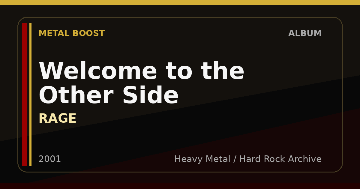 Welcome to the Other Side – RAGE | METAL BOOST album visual