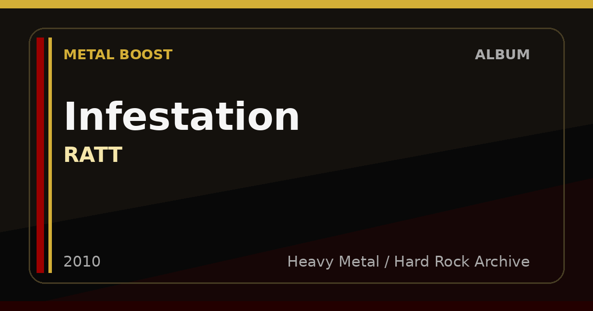 Infestation – RATT | METAL BOOST album visual