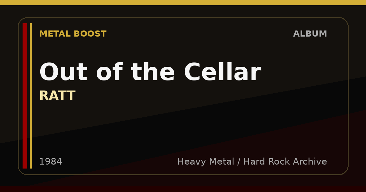 Out of the Cellar – RATT | METAL BOOST album visual