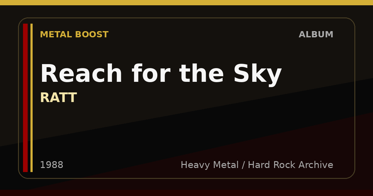 Reach for the Sky – RATT | METAL BOOST album visual