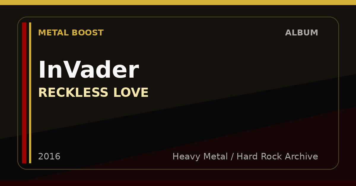 InVader – RECKLESS LOVE | METAL BOOST album visual