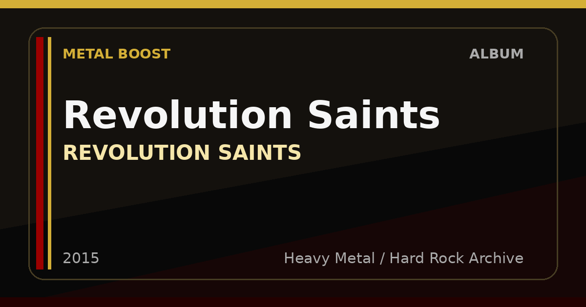 Revolution Saints – REVOLUTION SAINTS | METAL BOOST album visual