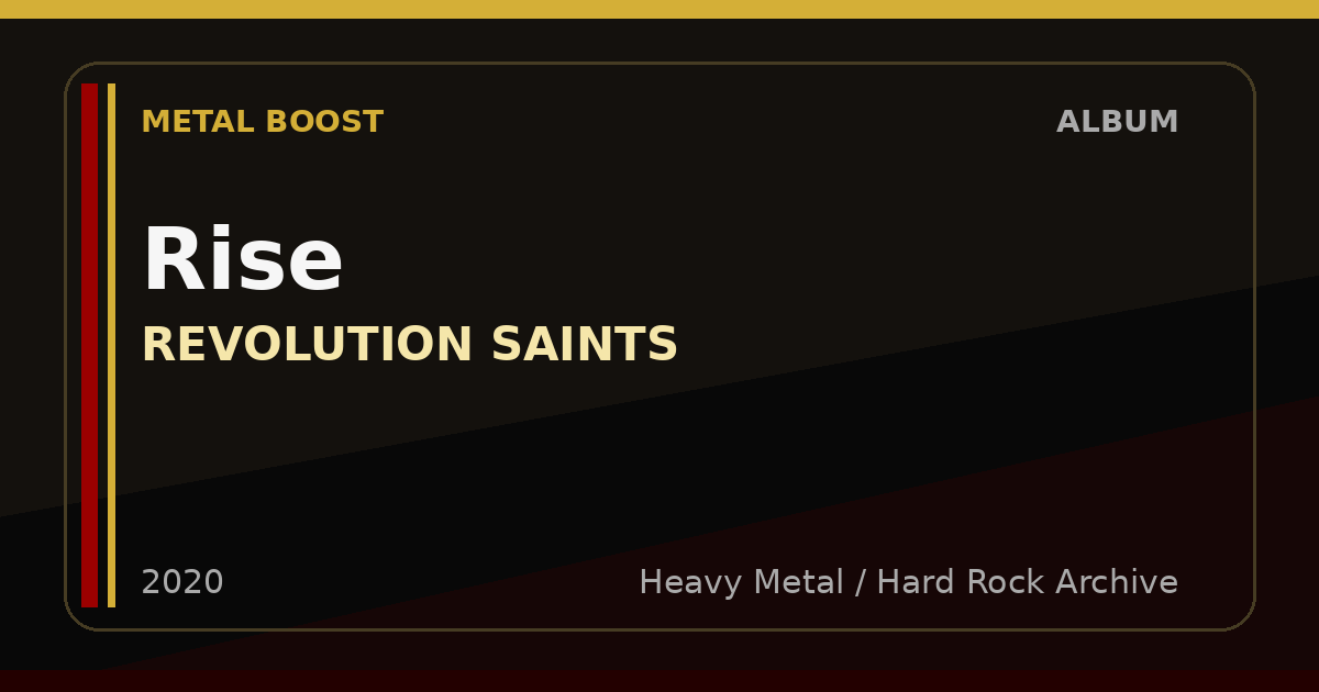 Rise – REVOLUTION SAINTS | METAL BOOST album visual
