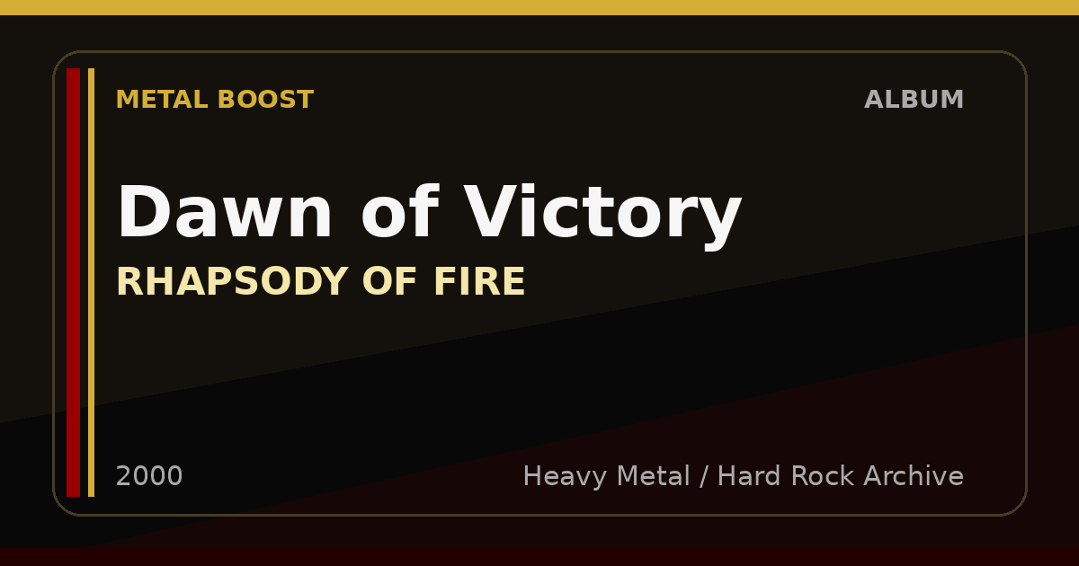 Dawn of Victory – RHAPSODY OF FIRE | METAL BOOST album visual