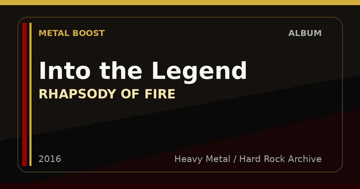 Into the Legend – RHAPSODY OF FIRE | METAL BOOST album visual