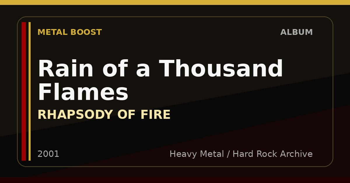 Rain of a Thousand Flames – RHAPSODY OF FIRE | METAL BOOST album visual