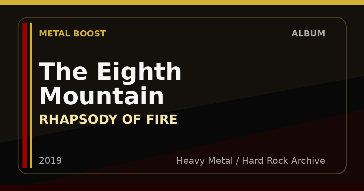 The Eighth Mountain – RHAPSODY OF FIRE | METAL BOOST album visual