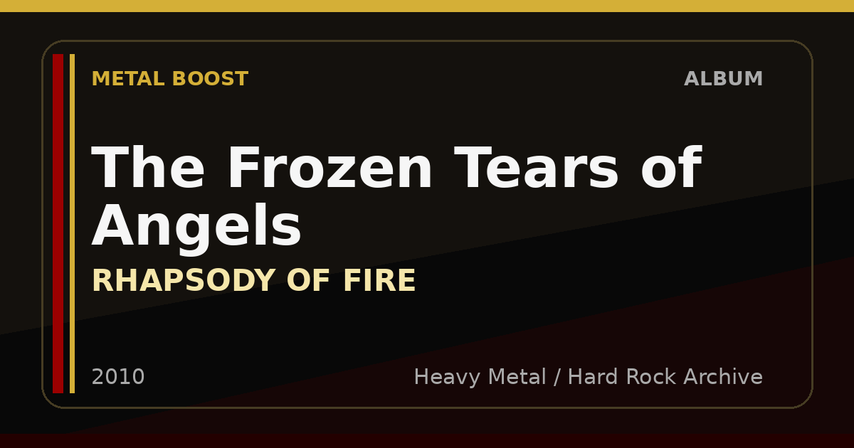 The Frozen Tears of Angels – RHAPSODY OF FIRE | METAL BOOST album visual