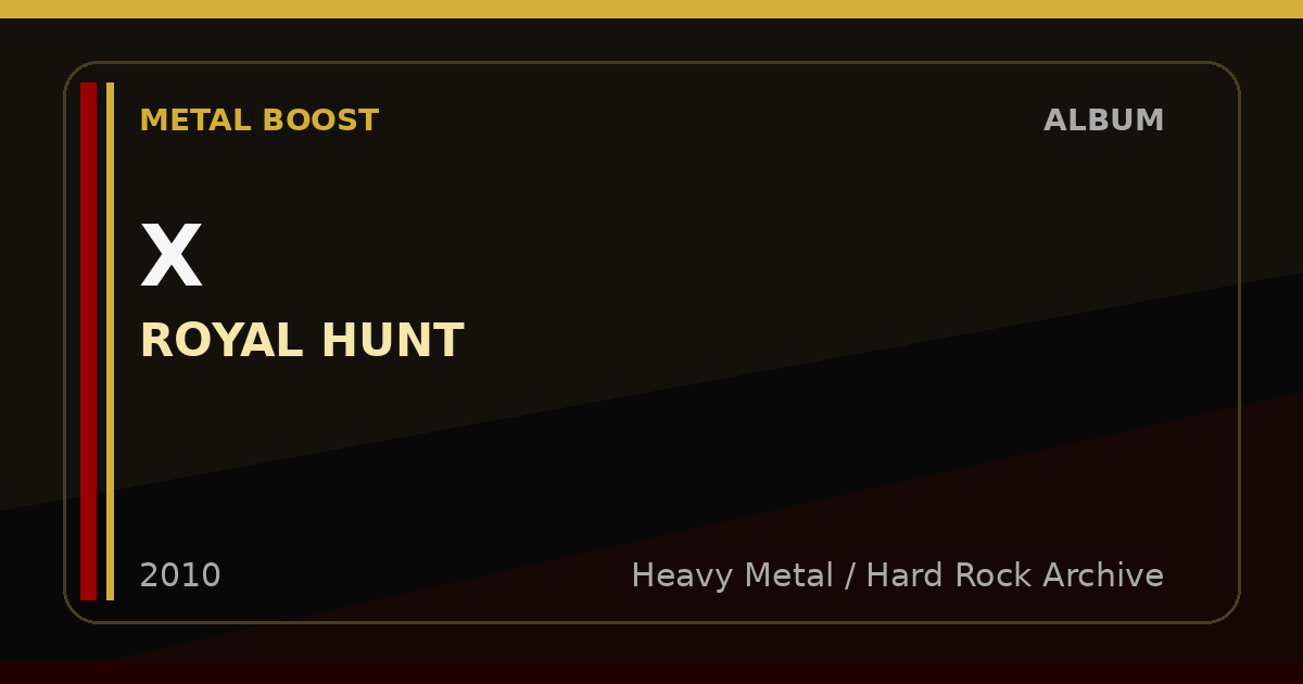 X – ROYAL HUNT | METAL BOOST album visual
