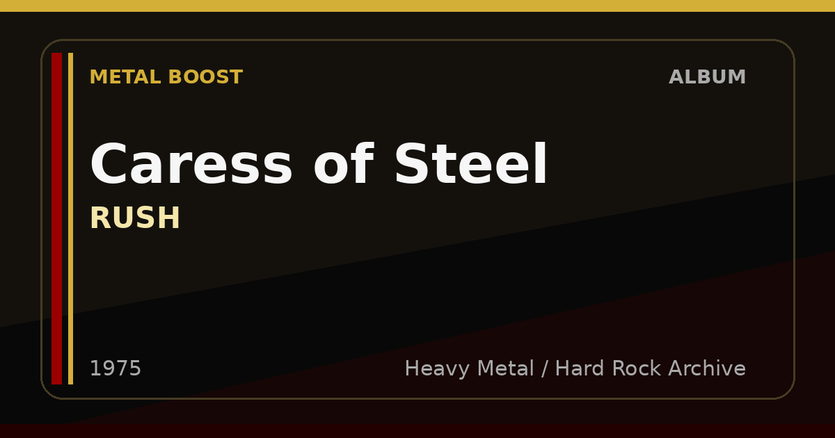 Caress of Steel – RUSH | METAL BOOST album visual