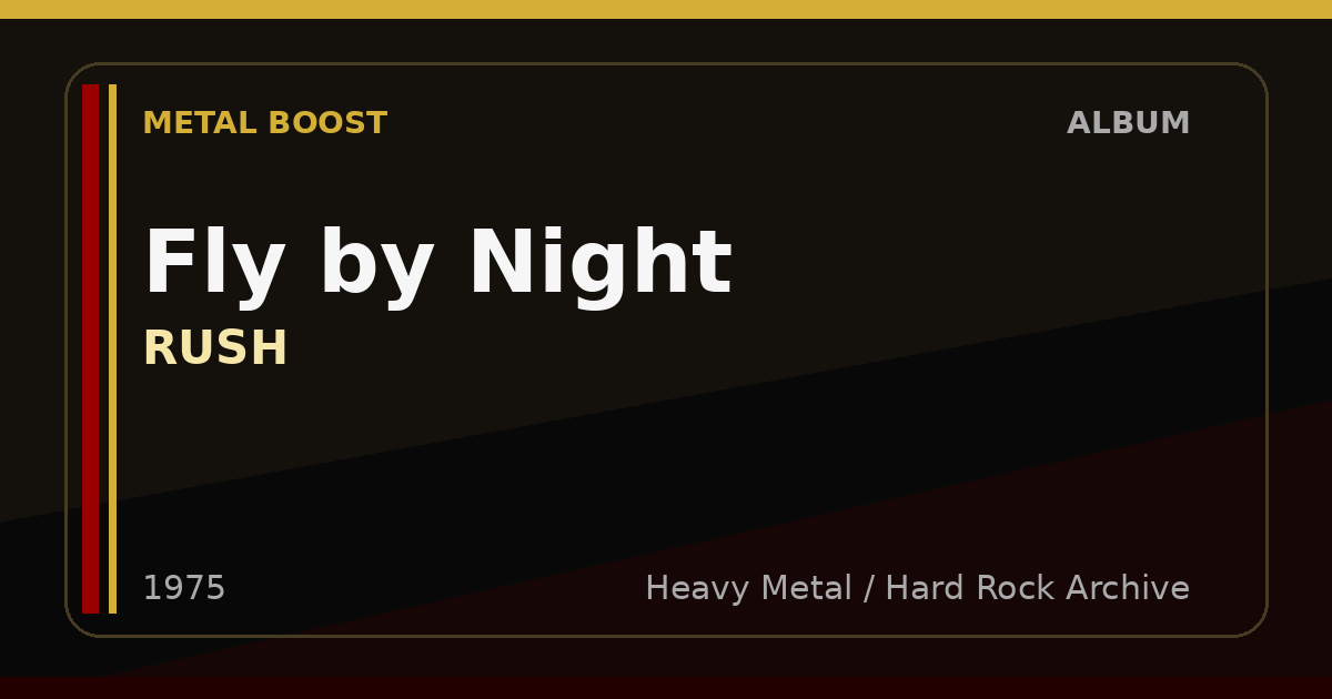 Fly by Night – RUSH | METAL BOOST album visual