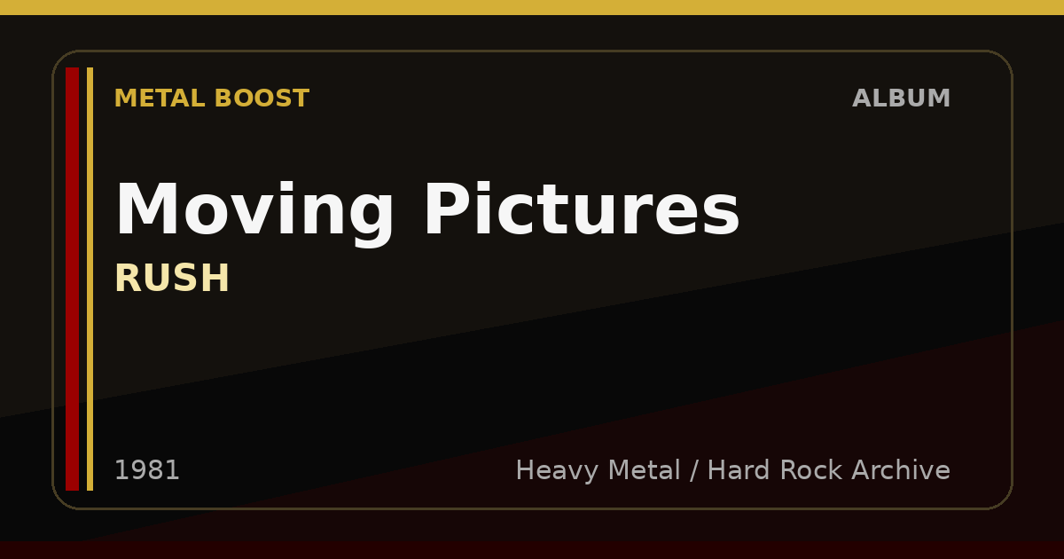 Moving Pictures – RUSH | METAL BOOST album visual