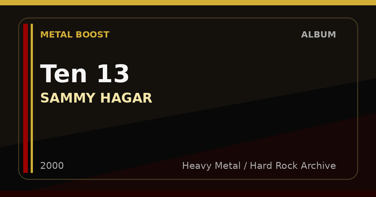 Ten 13 – SAMMY HAGAR | METAL BOOST album visual