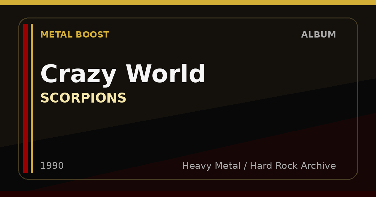 Crazy World – SCORPIONS | METAL BOOST album visual