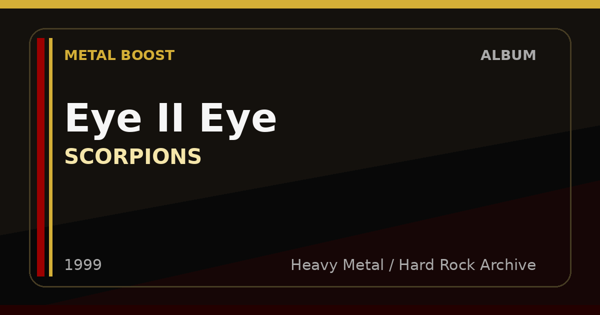 Eye II Eye – SCORPIONS | METAL BOOST album visual