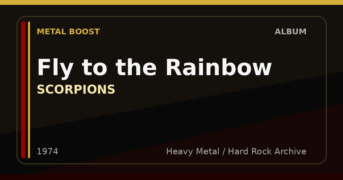 Fly to the Rainbow – SCORPIONS | METAL BOOST album visual