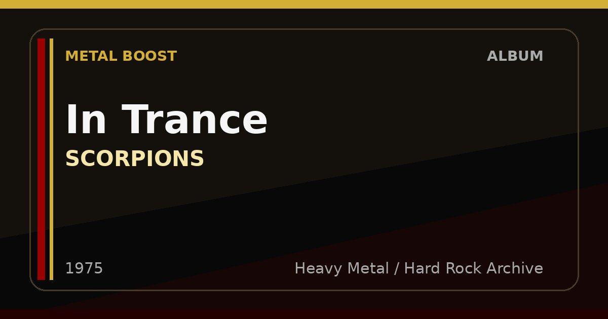 In Trance – SCORPIONS | METAL BOOST album visual