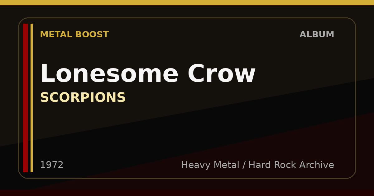 Lonesome Crow – SCORPIONS | METAL BOOST album visual