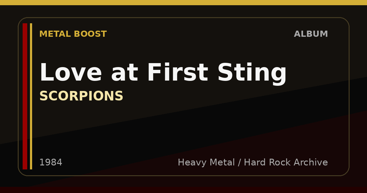 Love at First Sting – SCORPIONS | METAL BOOST album visual