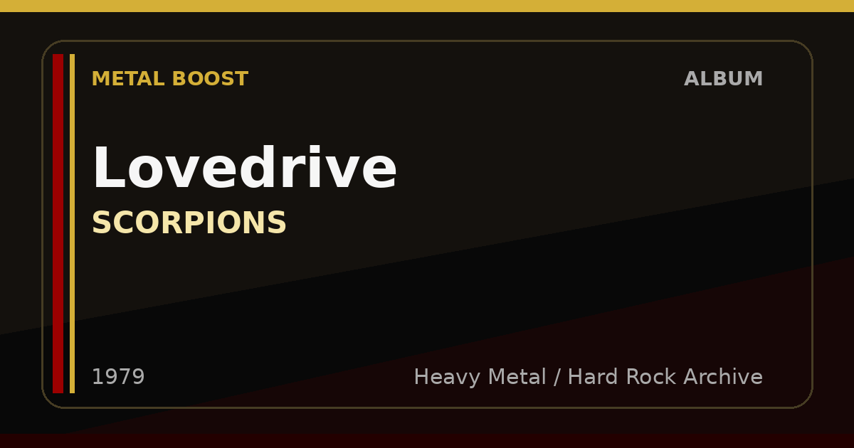 Lovedrive – SCORPIONS | METAL BOOST album visual