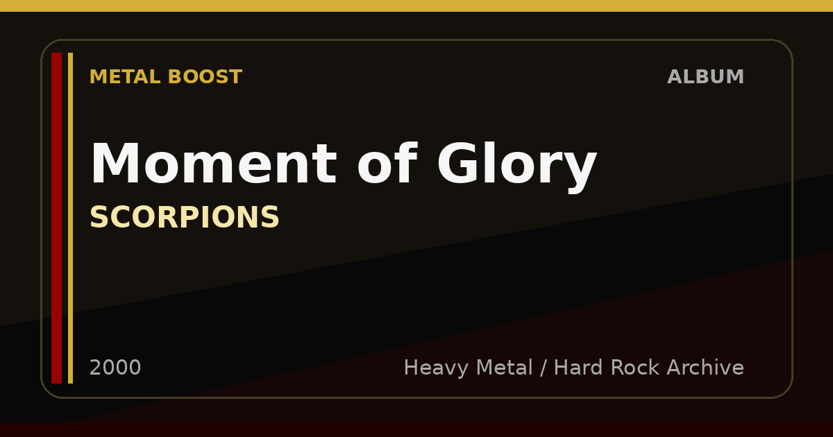 Moment of Glory – SCORPIONS | METAL BOOST album visual