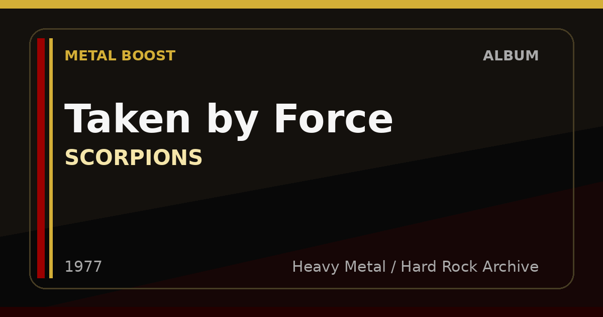 Taken by Force – SCORPIONS | METAL BOOST album visual