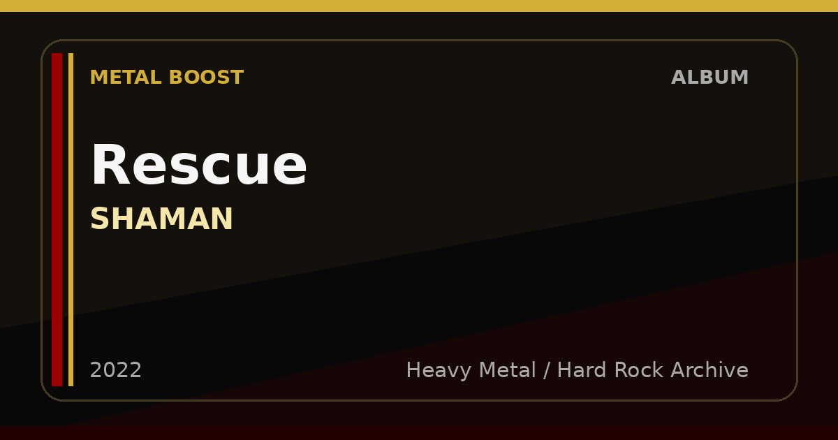 Rescue – SHAMAN | METAL BOOST album visual
