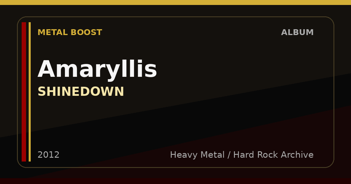 Amaryllis – SHINEDOWN | METAL BOOST album visual