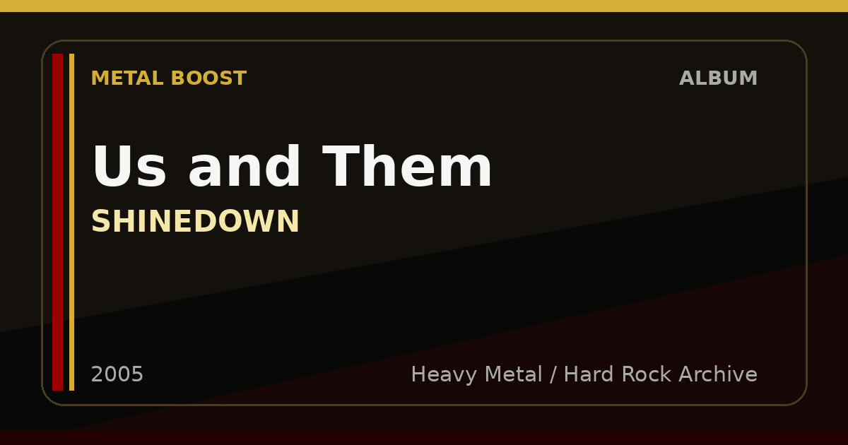 Us and Them – SHINEDOWN | METAL BOOST album visual