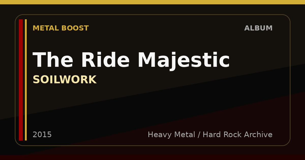 The Ride Majestic – SOILWORK | METAL BOOST album visual