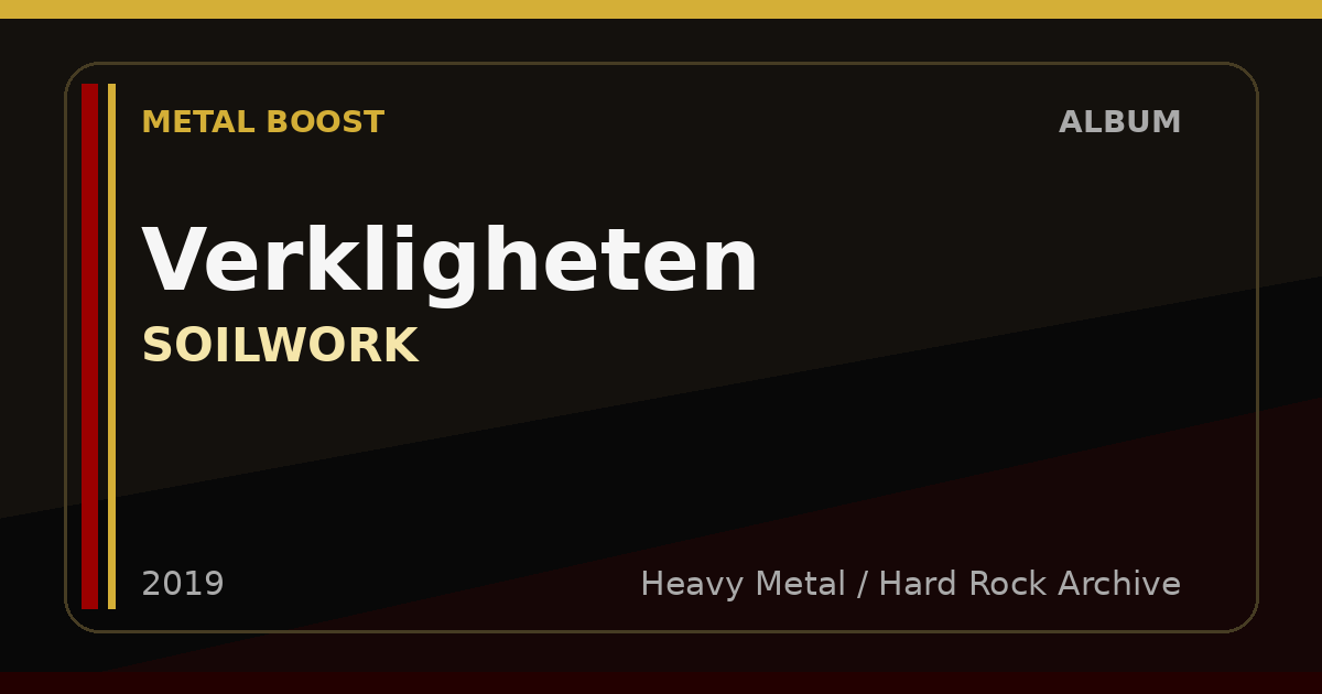 Verkligheten – SOILWORK | METAL BOOST album visual