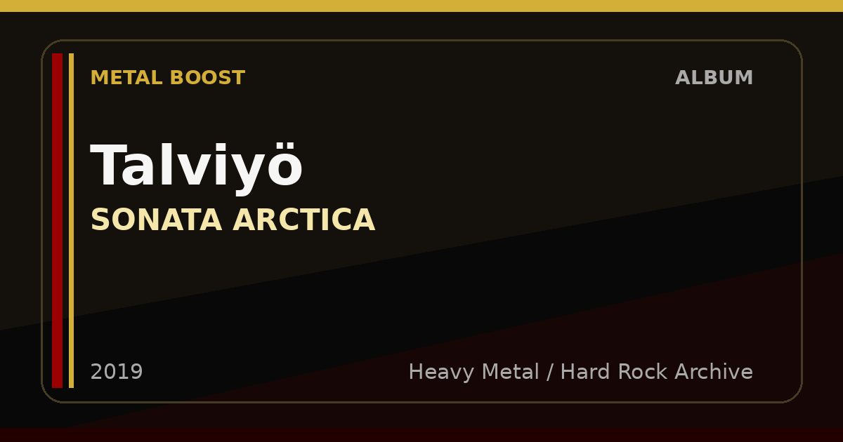 Talviyö – SONATA ARCTICA | METAL BOOST album visual