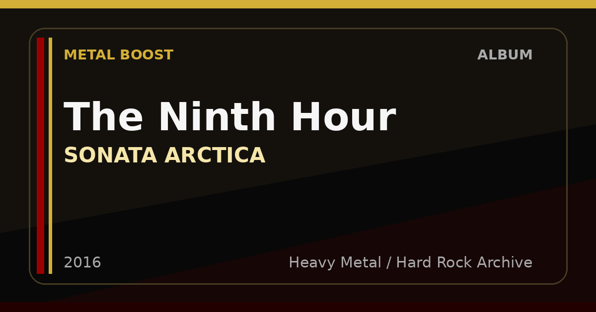 The Ninth Hour – SONATA ARCTICA | METAL BOOST album visual