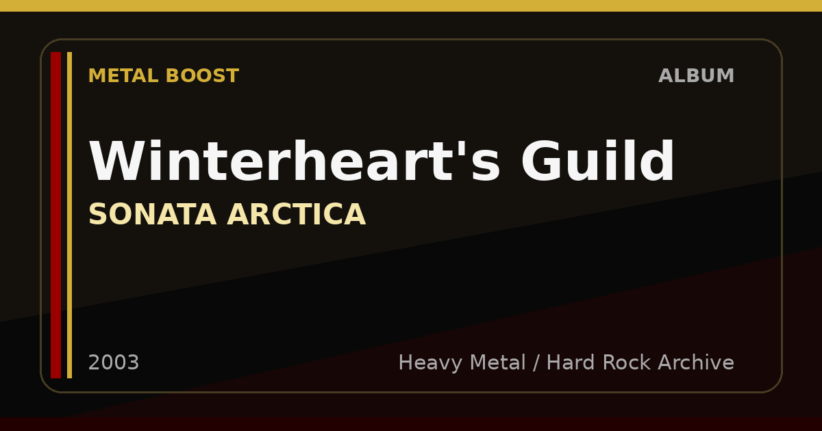 Winterheart's Guild – SONATA ARCTICA | METAL BOOST album visual