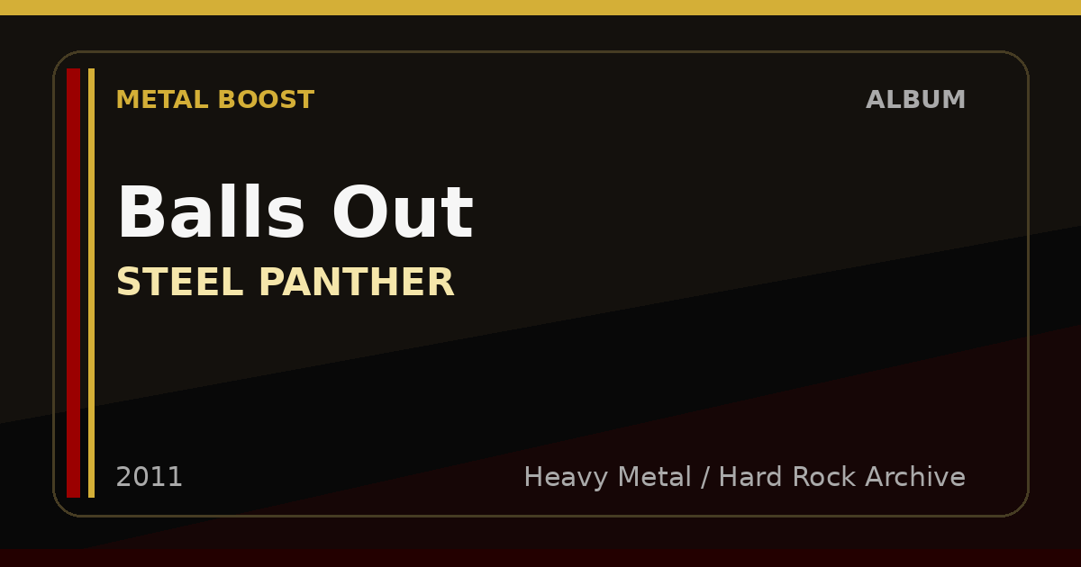 Balls Out – STEEL PANTHER | METAL BOOST album visual