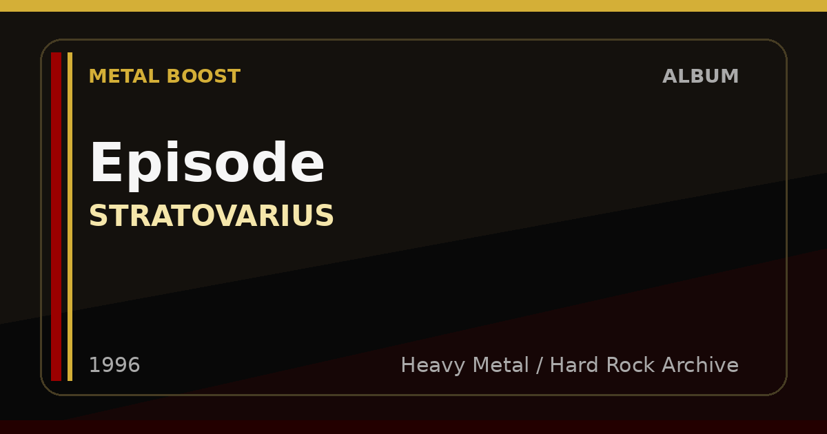 Episode – STRATOVARIUS | METAL BOOST album visual