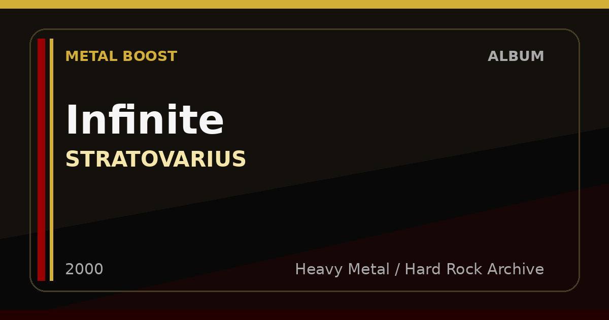 Infinite – STRATOVARIUS | METAL BOOST album visual