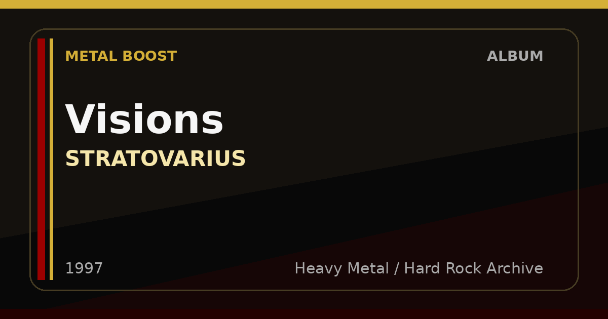 Visions – STRATOVARIUS | METAL BOOST album visual