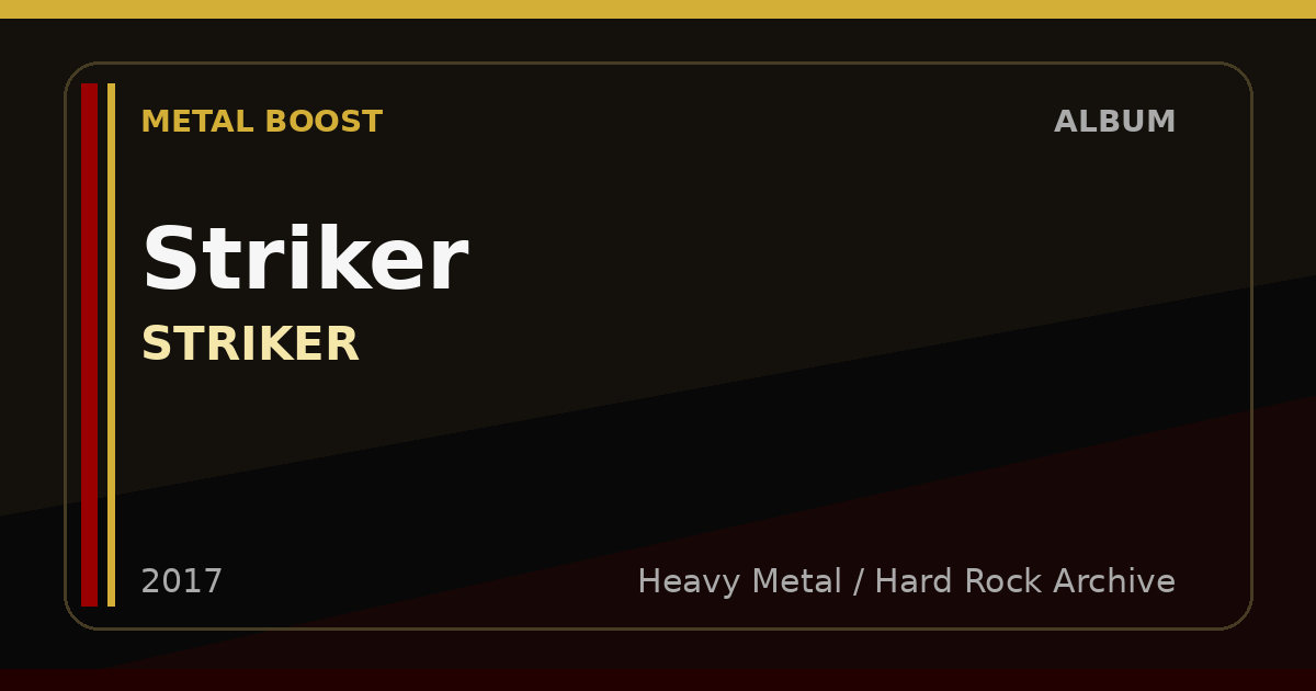 Striker – STRIKER | METAL BOOST album visual