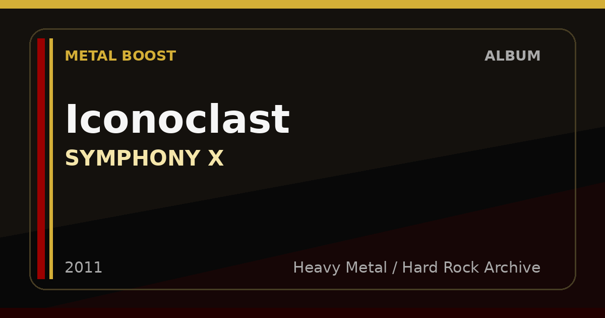 Iconoclast – SYMPHONY X | METAL BOOST album visual