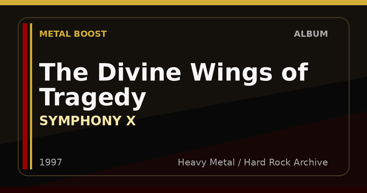 The Divine Wings of Tragedy – SYMPHONY X | METAL BOOST album visual