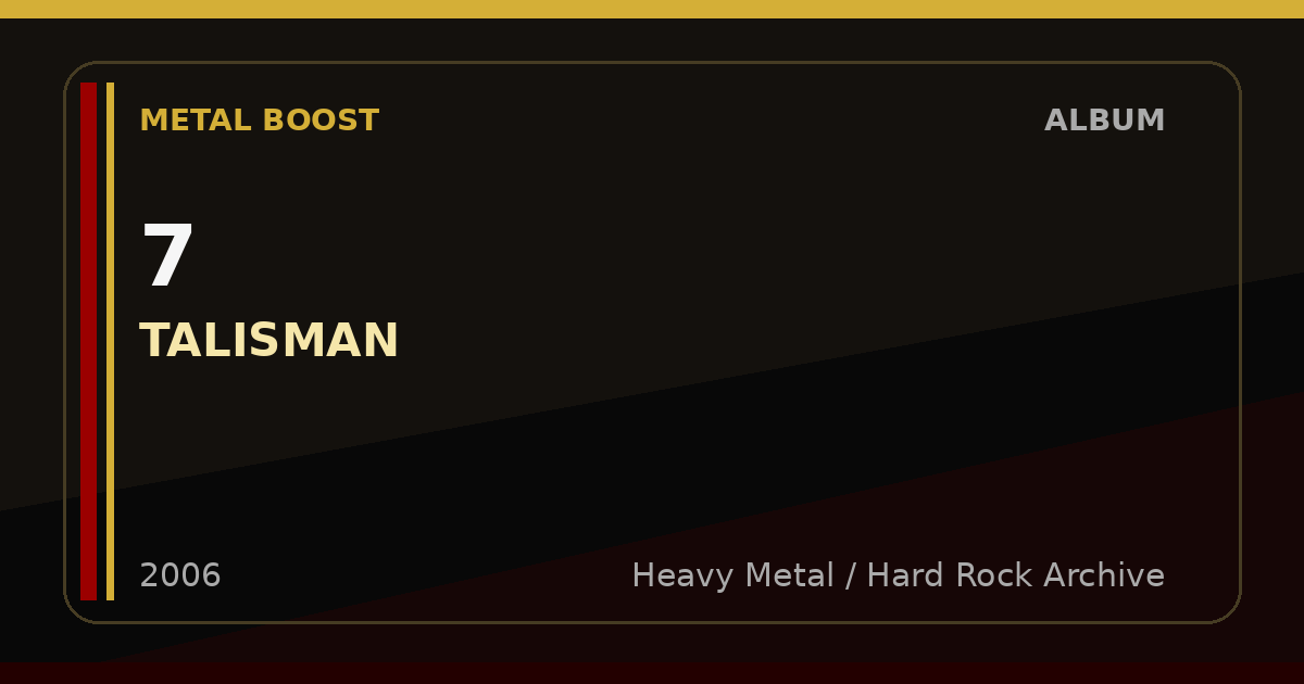 7 – TALISMAN | METAL BOOST album visual