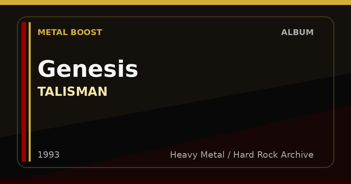 Genesis – TALISMAN | METAL BOOST album visual