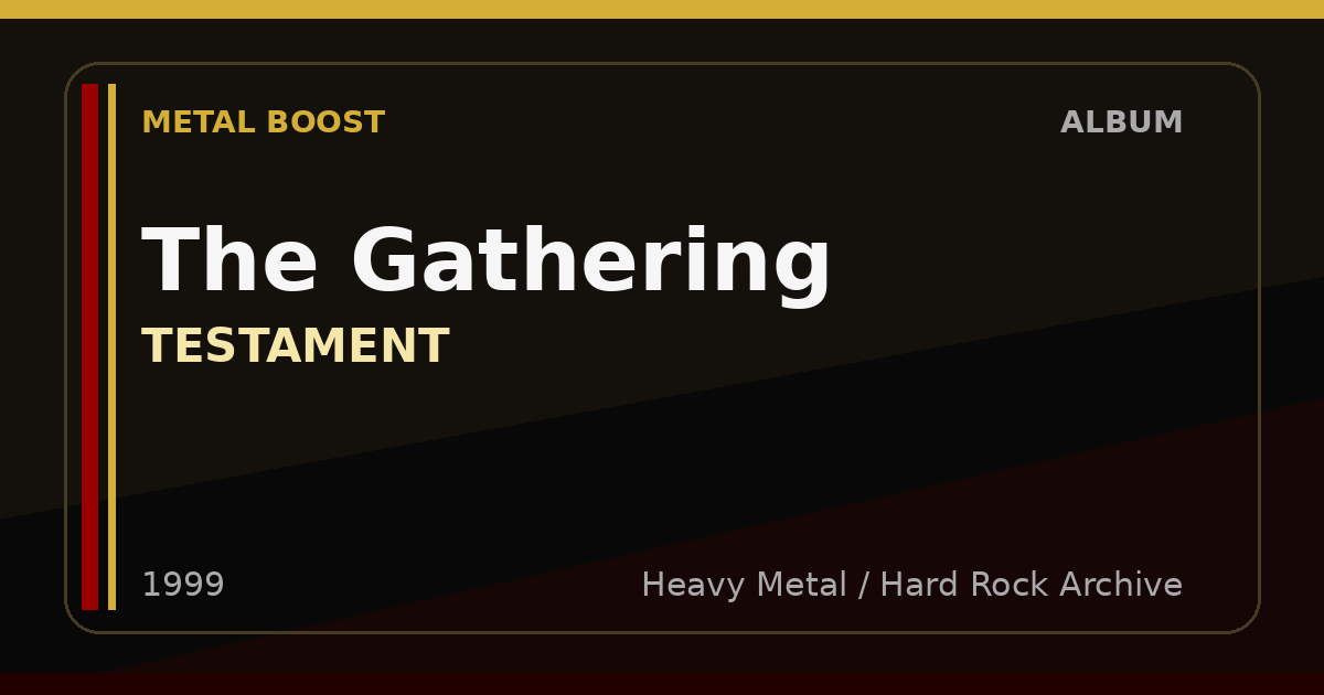 The Gathering – TESTAMENT | METAL BOOST album visual