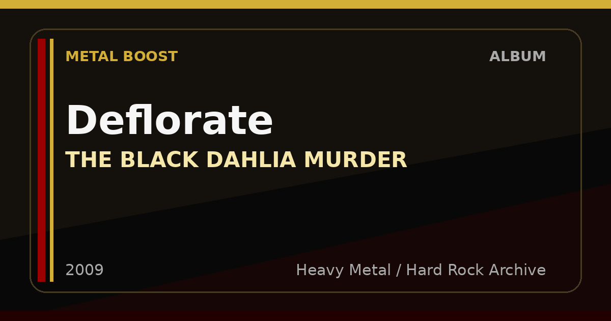 Deflorate – THE BLACK DAHLIA MURDER | METAL BOOST album visual