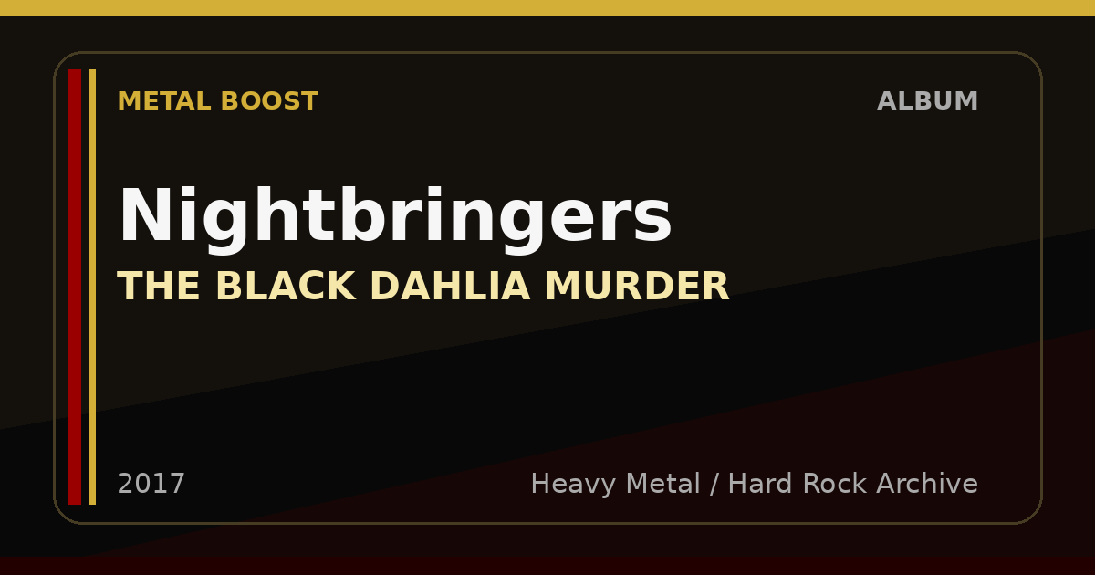 Nightbringers – THE BLACK DAHLIA MURDER | METAL BOOST album visual