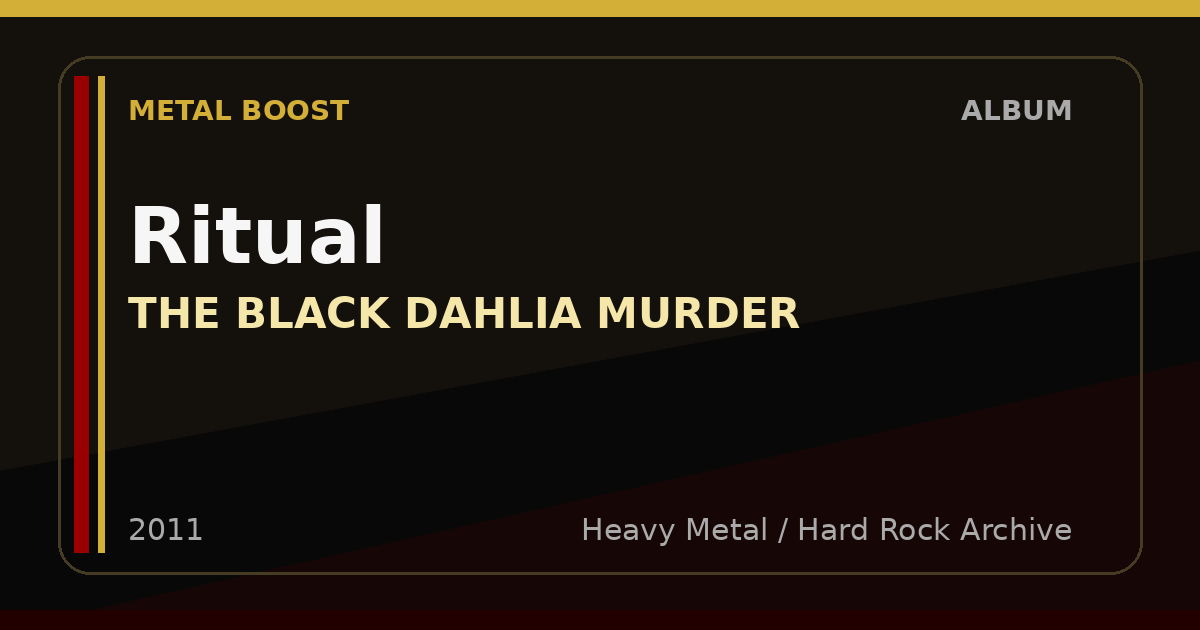 Ritual – THE BLACK DAHLIA MURDER | METAL BOOST album visual